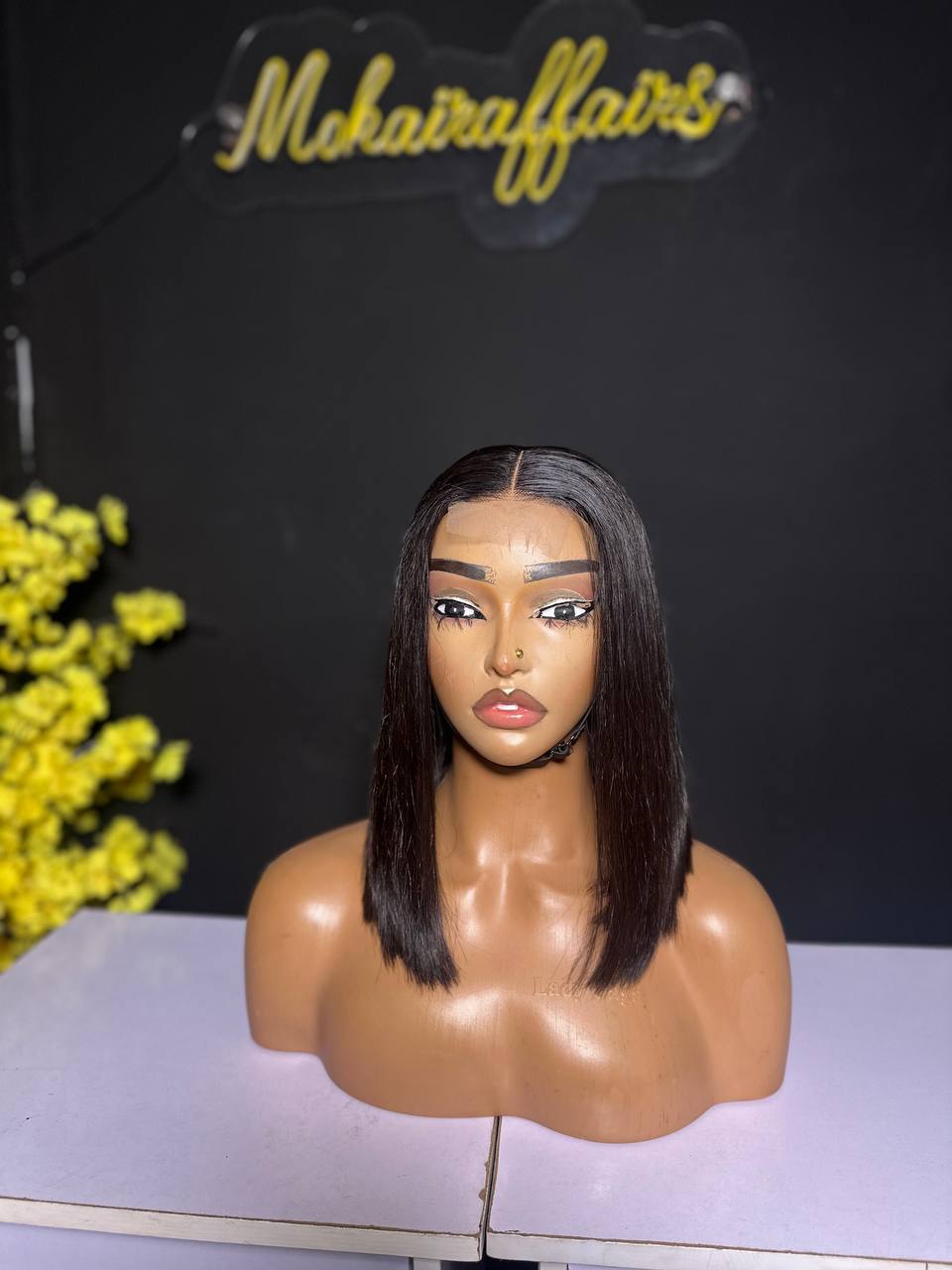 200g/12 inches Bone Straight unit - Bone Straight Human Hair Wig Lagos Nigeria