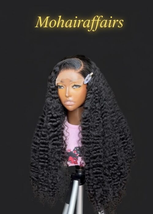 SDD/34 inches Natural Color Burmese curl unit 5×5 closure