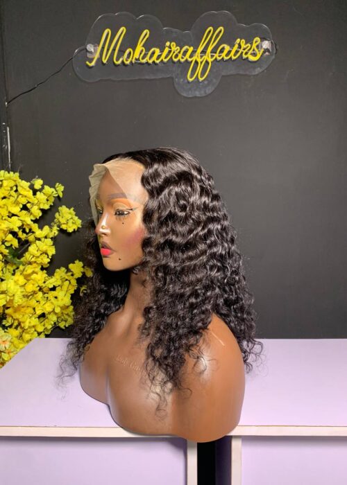 DD/18 inches  Natural color 13×4 frontal Diva deepwave unit