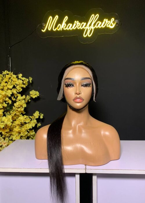 DD/30 inches Natural color 13×4 frontal Lily Straight Unit